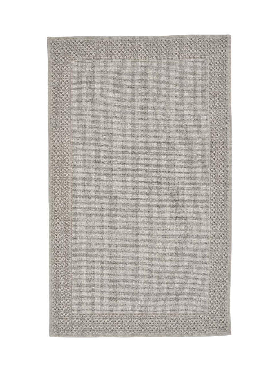 
Tapis de bain de haute qualité « Yuna » 100 % coton biologique - Truffe - 60 x 100 cm