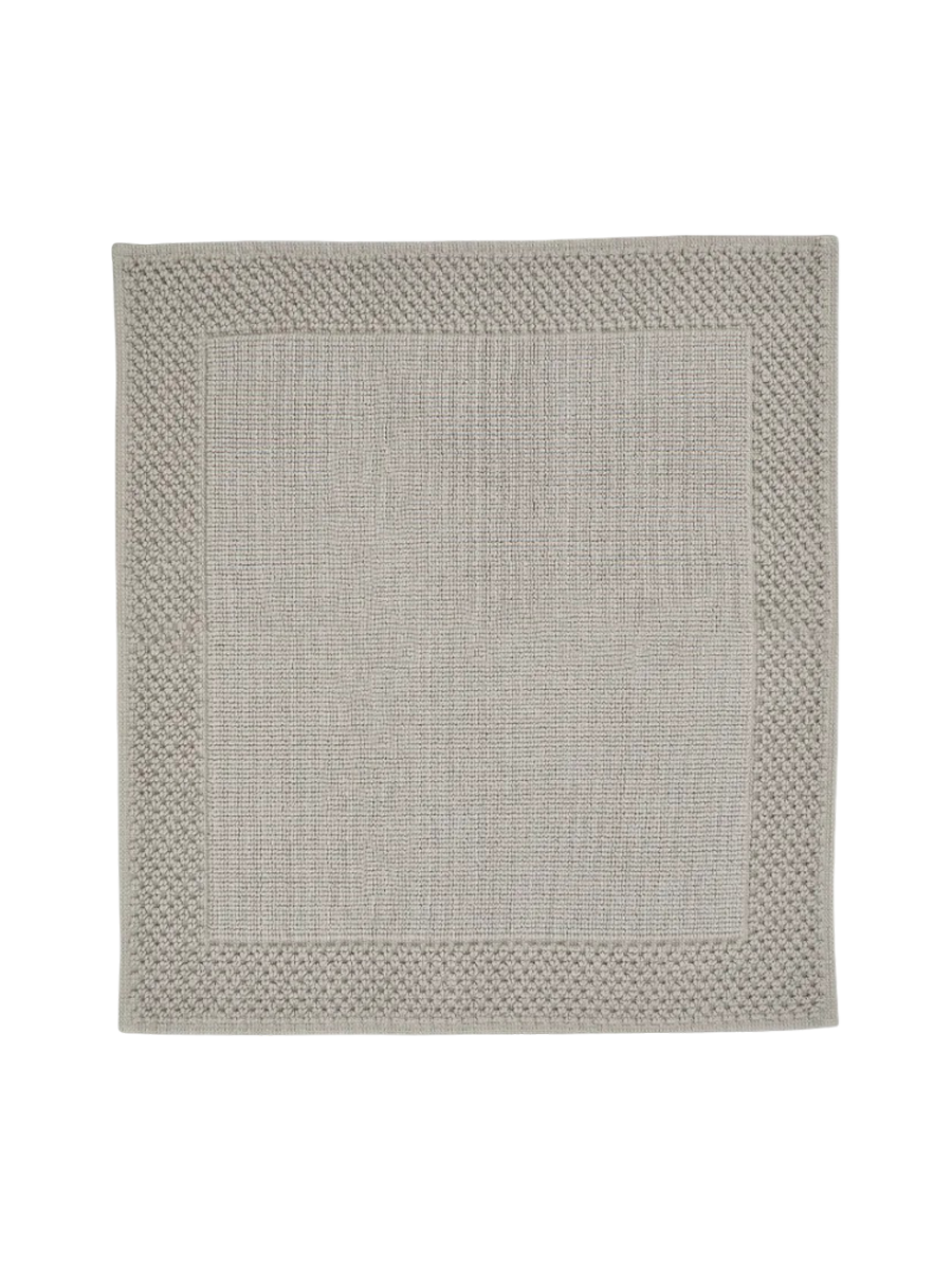 
Tapis de bain de haute qualité « Yuna » 100 % coton biologique - Truffe - 60 x 100 cm