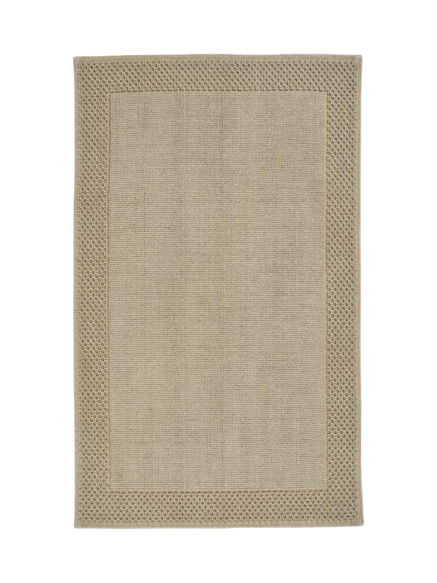 
Hochwertiger Badteppich „Yuna“ aus 100% Bio-Baumwolle – Almond - 60 x 60 cm