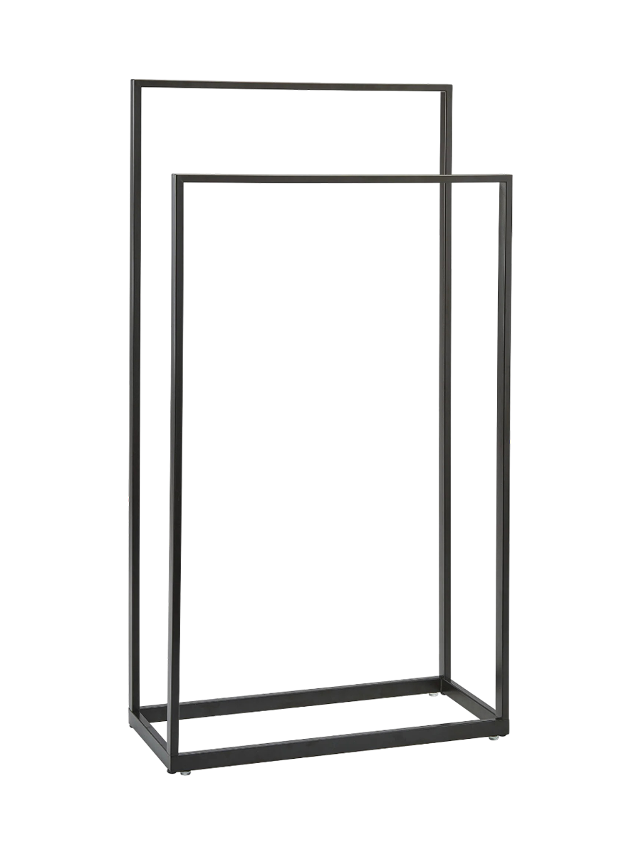 
"Yuri" Designer Towel and Clothes Rack - Black