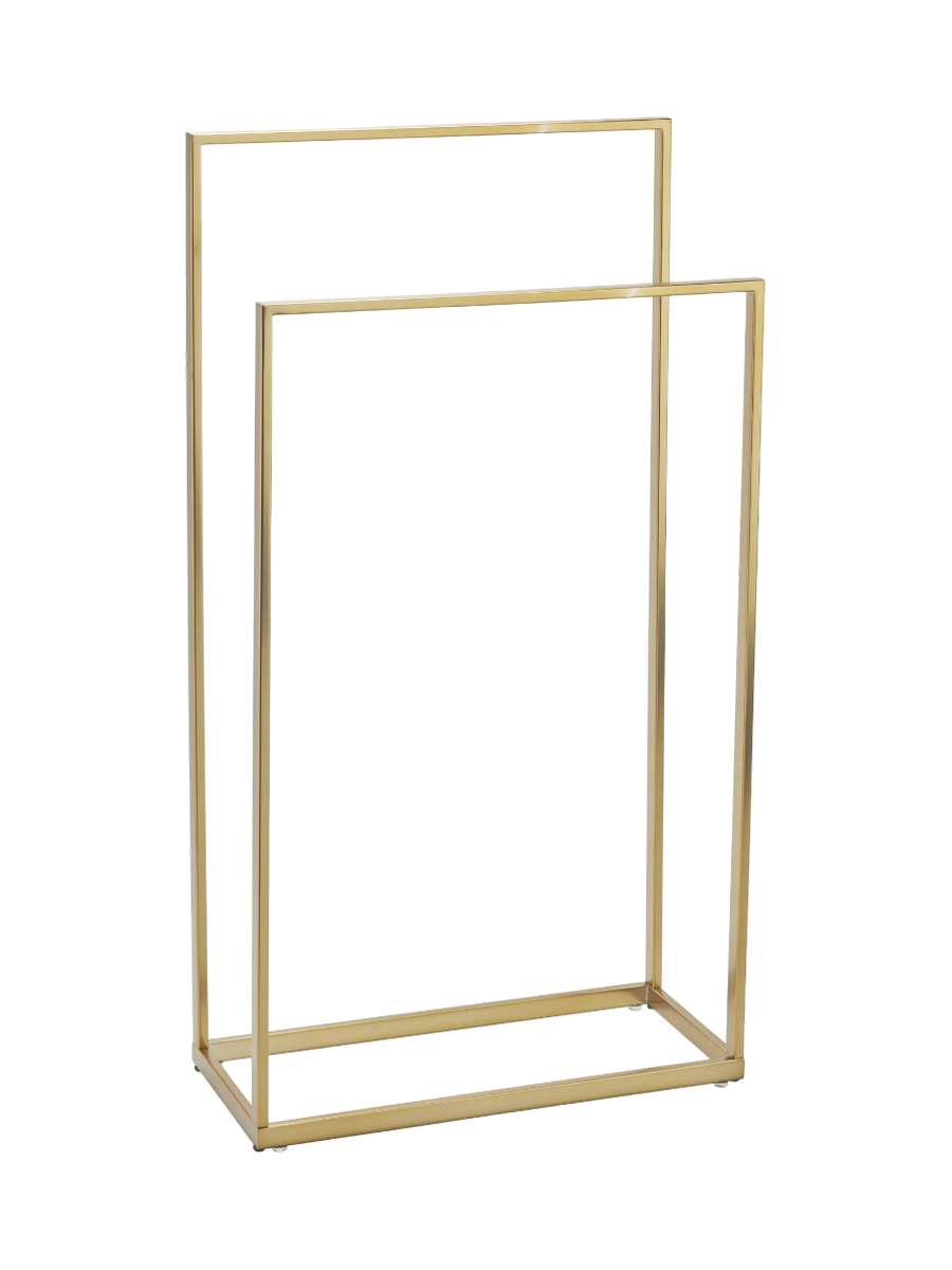 
"Yuri" Designer Towel and Clothes Rack - Gold
