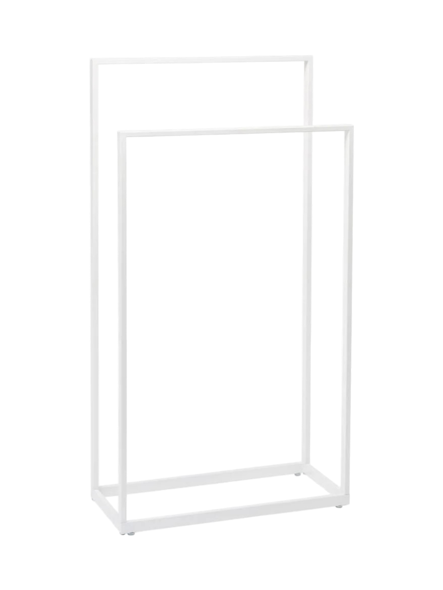 
"Yuri" Designer Towel and Clothes Rack - White