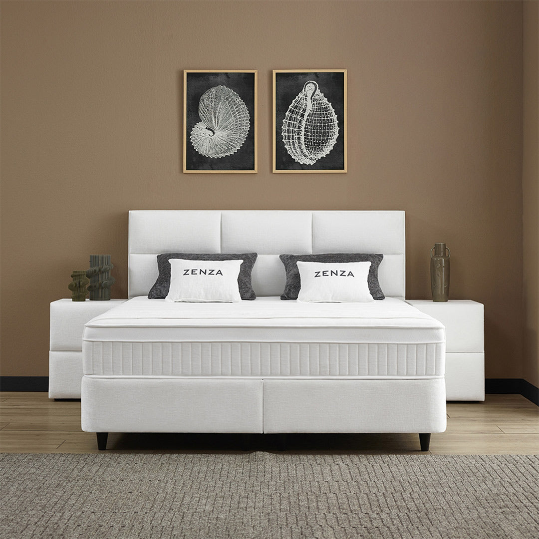 
Premium Box Spring Bed "Zenza" incl. Mattress & Topper - Without accessories / Mattress size: 140 x 200 cm