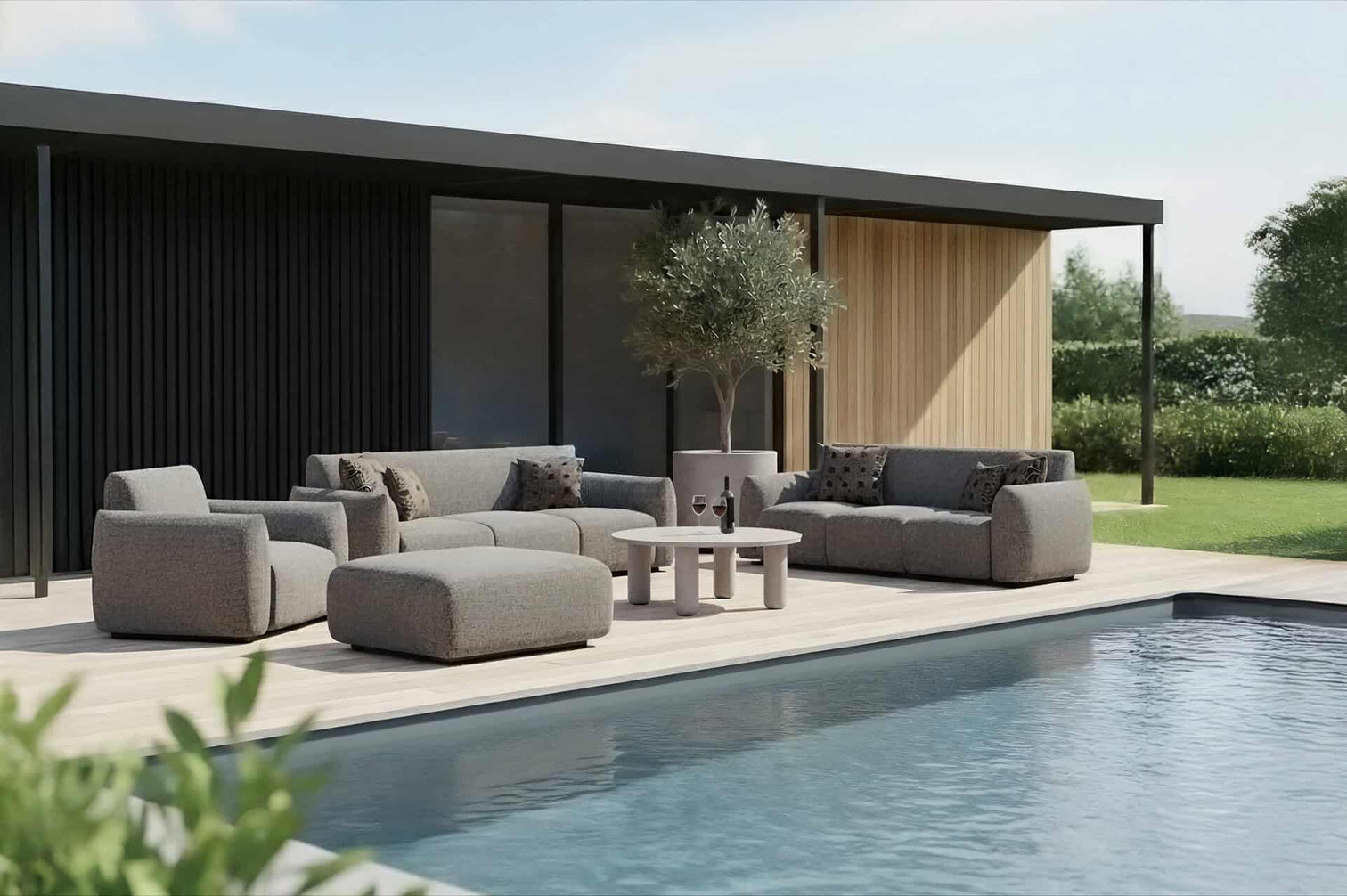 
Fauteuil de jardin haut de gamme « Dawson » - Grège