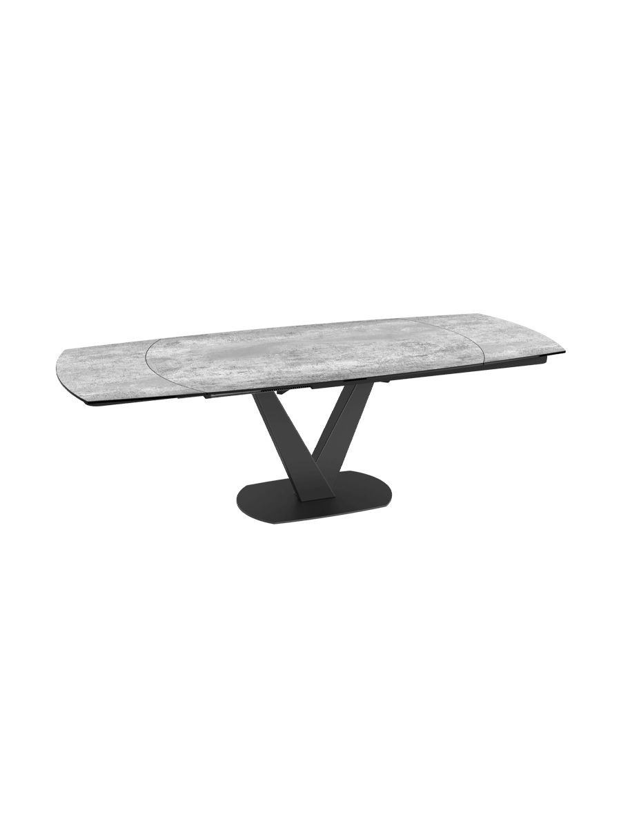 
Extendable designer dining table "Bellagio" made of ceramic, available in various sizes - Silver / 130-190 x 100 cm