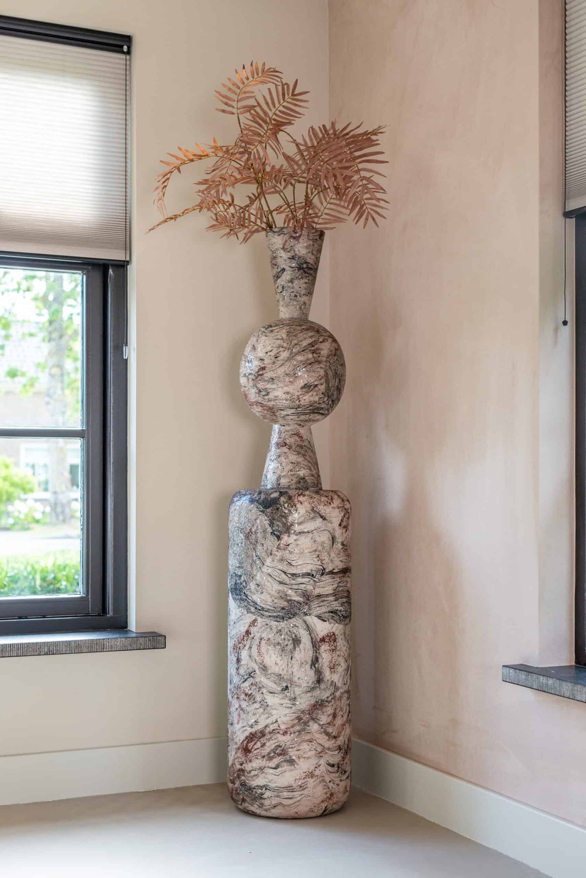 
Grande vaso decorativo «Florry» Ø 25 x 64 cm