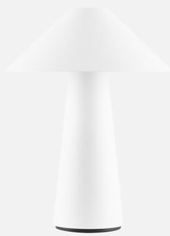 Tragbare LED Design Tischlampe „Cannes“ - Weiss