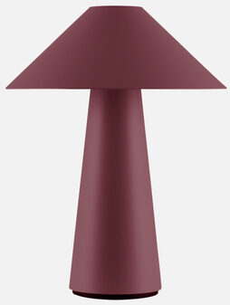 Tragbare LED Design Tischlampe „Cannes“ - Burgundy