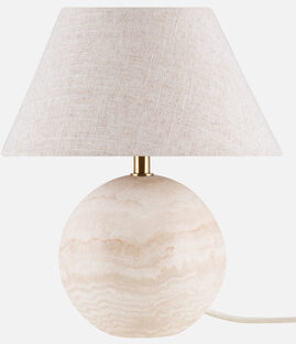 Marmor Tischlampe „Castello“ - Travertine