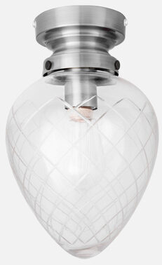 Deckenlampe „Juni“ Ø 20/ H 32 cm - Transparent/Silber