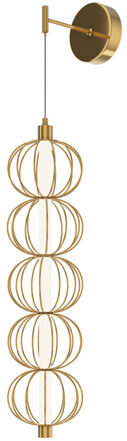 LED Design Wandlampe „Golden Cage“