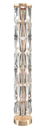 Crystal floor lamp "Puntes" Gold Ø 20 / H 126.5 cm