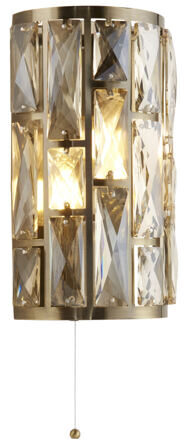 Dimmbare Design Wandlampe „Bijou“ Gold/Champagne