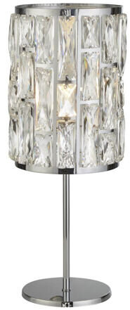 Dimmbare Design Tischlampe „Bijou“ Silber/Klar