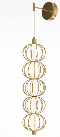 LED Design Wandlampe „Golden Cage“