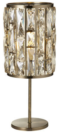 Dimmbare Design Tischlampe „Bijou“ Gold/Champagne