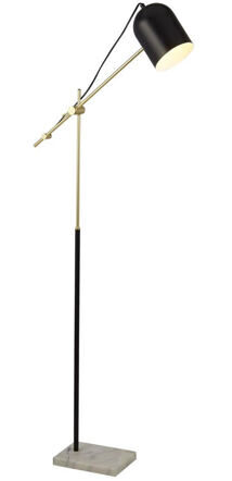 Design Stehlampe „Odyssey“ Schwarz/Gold