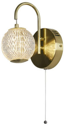 LED Design Wandlampe „Allure“ - Messing