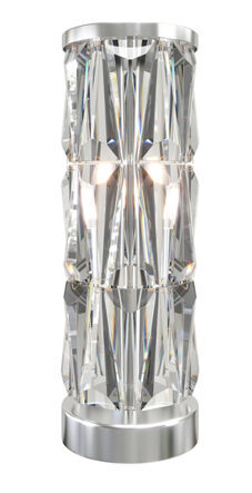 Crystal table lamp "Puntes" Silver Ø 20 / H 58 cm