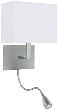 Wall and reading lamp "Hotel", silver