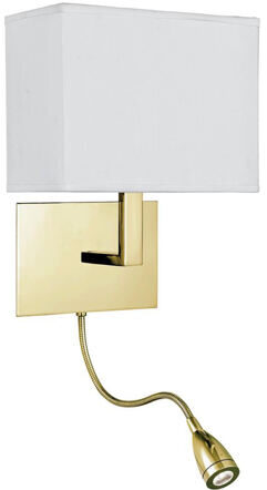 Wall and reading lamp "Hotel", brass