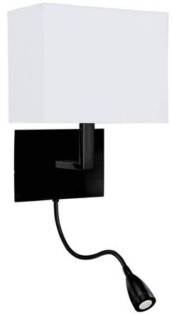 Wall and reading lamp "Hotel", black