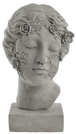 Decorative bust "Sielle" - gray