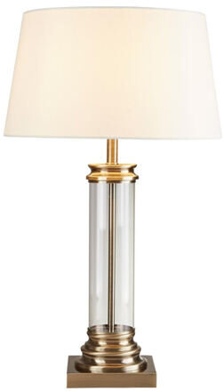 Grosse, elegante Design Tischlampe „Pedestal“ Ø 37/ 63 cm, Gold