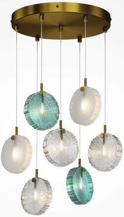 Design pendant lamp "Frozen", 1-light