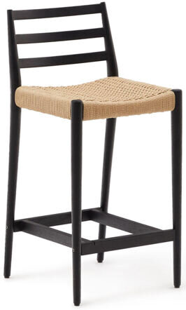 High-quality solid wood bar chair "Xalla" - black oak