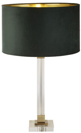 Elegante Design Tischlampe „Scarborough“, Grün/Gold