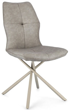 Design Stuhl „Kepler“ - Kunstleder Taupe