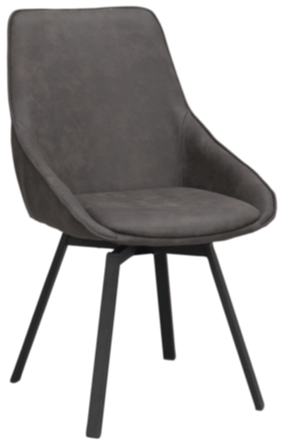 Swivel chair "Alison" - Grey Micro