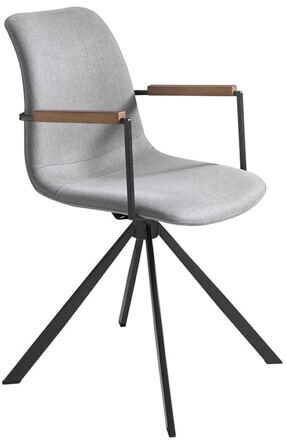 Swivel design chair "Brennia" with armrests