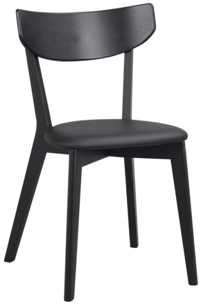 Solid wood chair "Amy" - Black ash