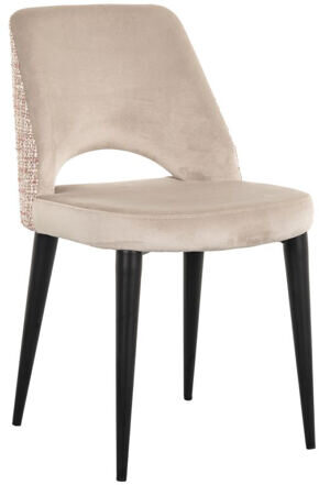 Design Stuhl „Tabitha“ - Trendy Rose/Beige