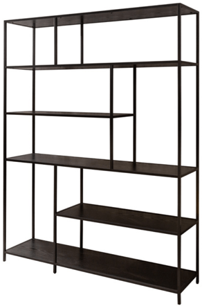 Design shelf "Slim Line" 135 x 185 cm - Black