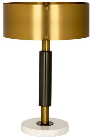 Design Tischlampe „Emine“ mit Marmorsockel, Ø 42 x 59 cm