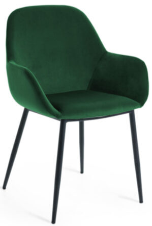 Armchair "Konay" - Velvet Emerald Green