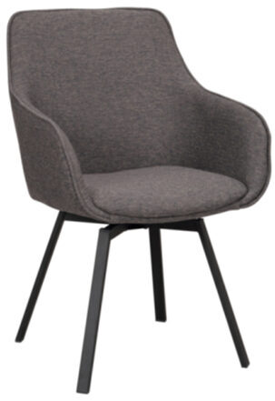 Swivel arm chair "Alison" - Gray