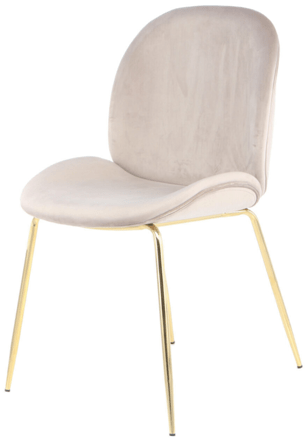 Teron" chair set of 2 - Beige