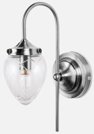 Wandlampe „Juni“ - Silber/Transparent