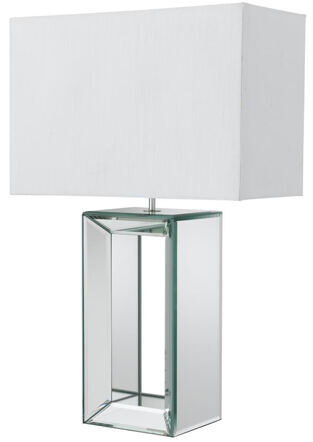 Elegante Design Tischlampe „Mirror“ 38 x 58 cm, Weiss