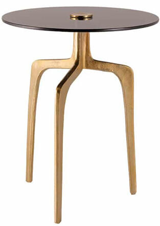 Abstracto" side table Ø 45 / H 56 cm - Gold