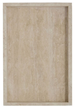 Elegant travertine tray "Travina" - 20 x 30 cm