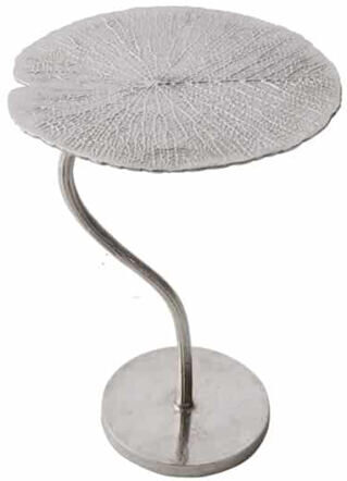 Leaf Silver" side table Ø 40 / H 59 cm