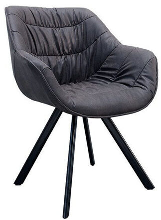 Design chair "Dutch" with velvet upholstery - Antique Gray