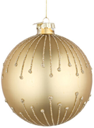 Christmas bauble "Amber Gold" Ø 10 cm