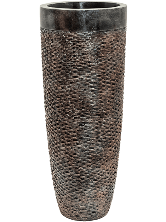 Large flower pot "Luxe Lite Universe Layer Partner" H 90 cm - bronze