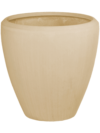 Large flower pot "Polystone Plain Couple" Ø 65/ H 65 cm - Nature